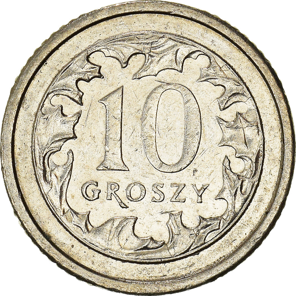 Moneta, Polonia, 10 Groszy, 2012