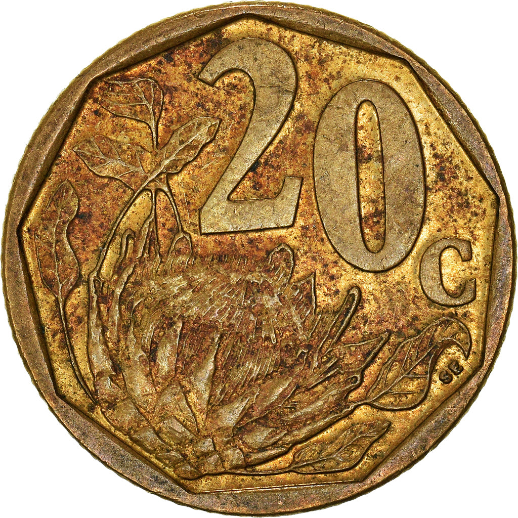 Moneta, Sudafrica, 20 Cents, 2012