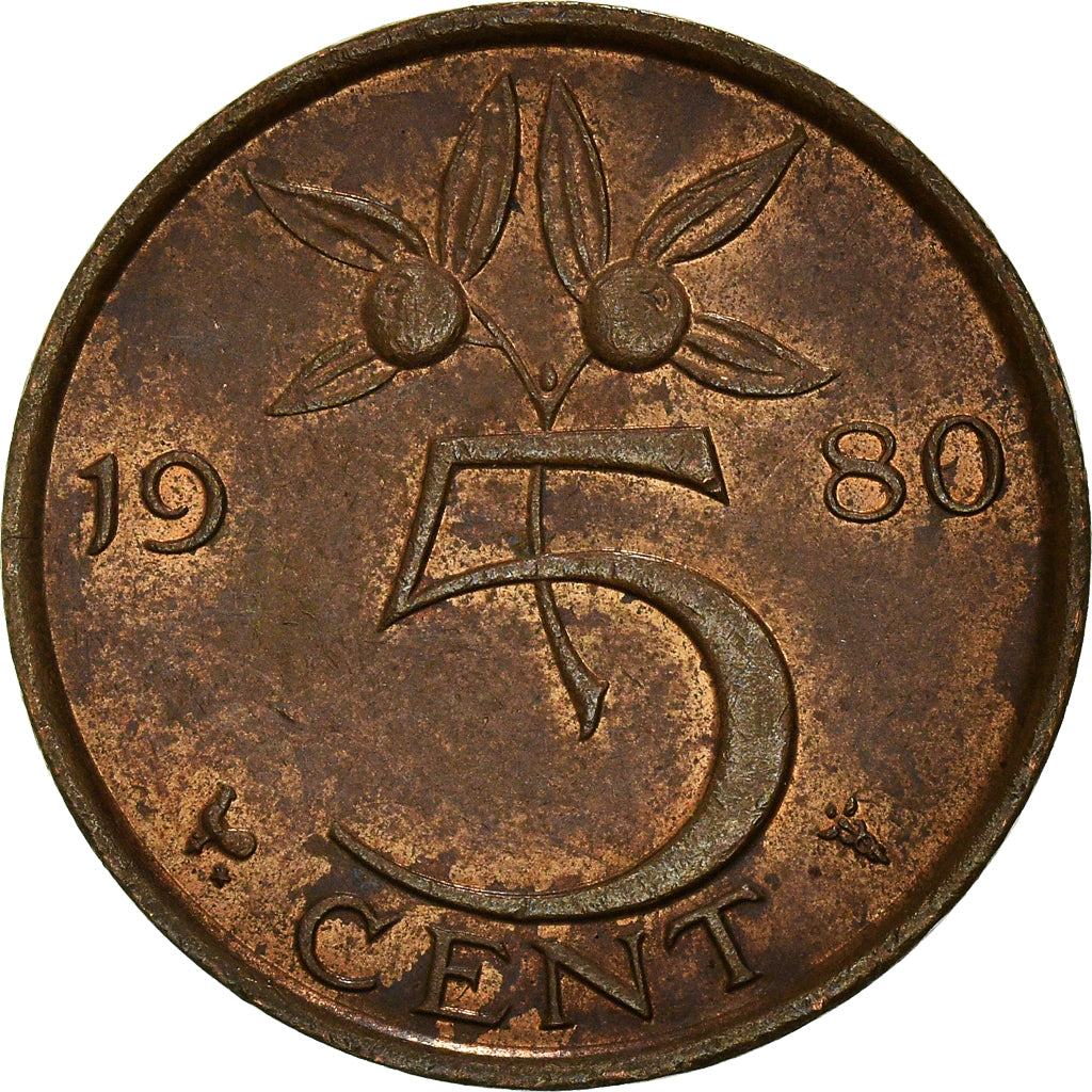 Münze, Niederlande, 5 Cents, 1980