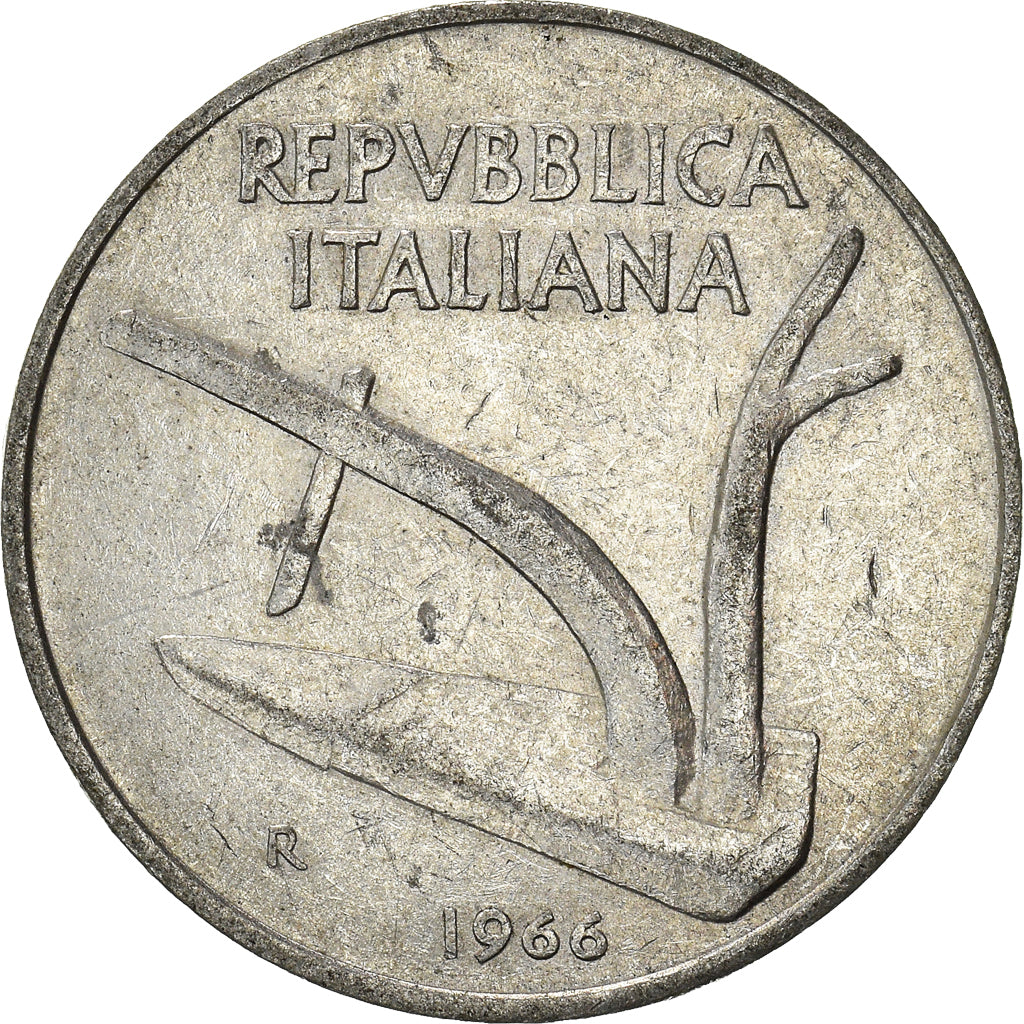 Coin, Italy, 10 Lire, 1966