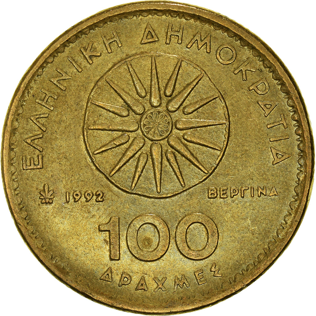 Moneda, Grecia, 100 Drachmes, 1992