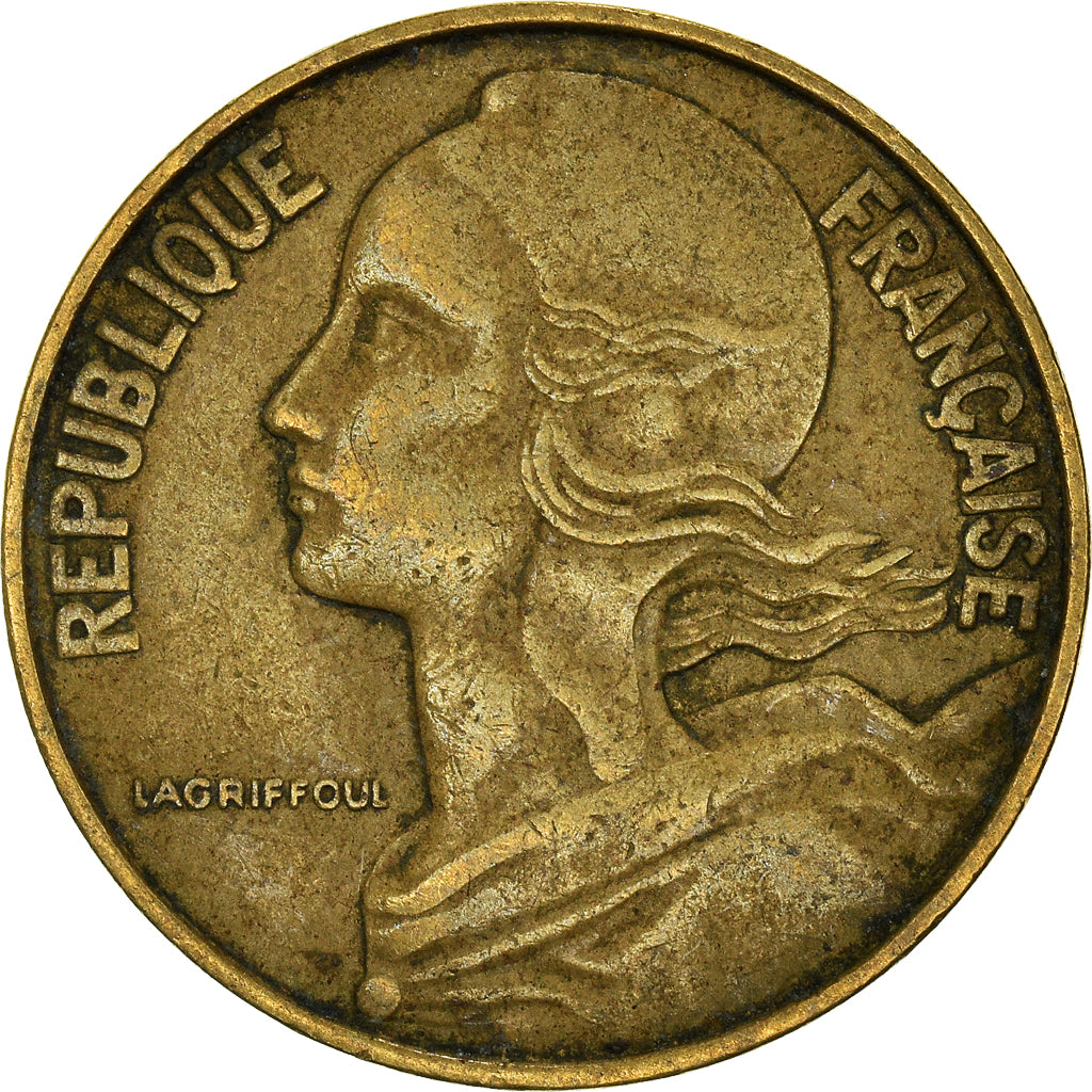 Moeda, França, 20 Centimes, 1962