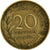 Moneta, Francja, 20 Centimes, 1962