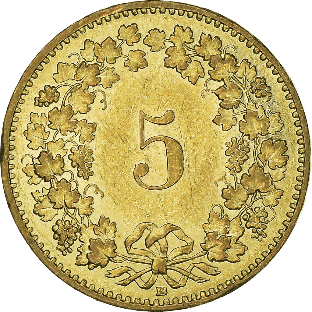 Moeda, Suíça, 5 Rappen, 2012