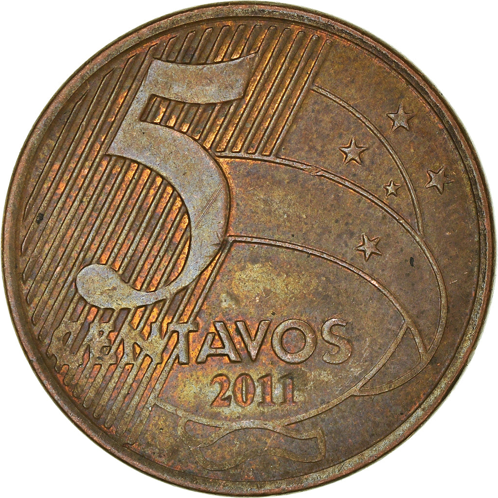 Moeda, Brasil, 5 Centavos, 2011