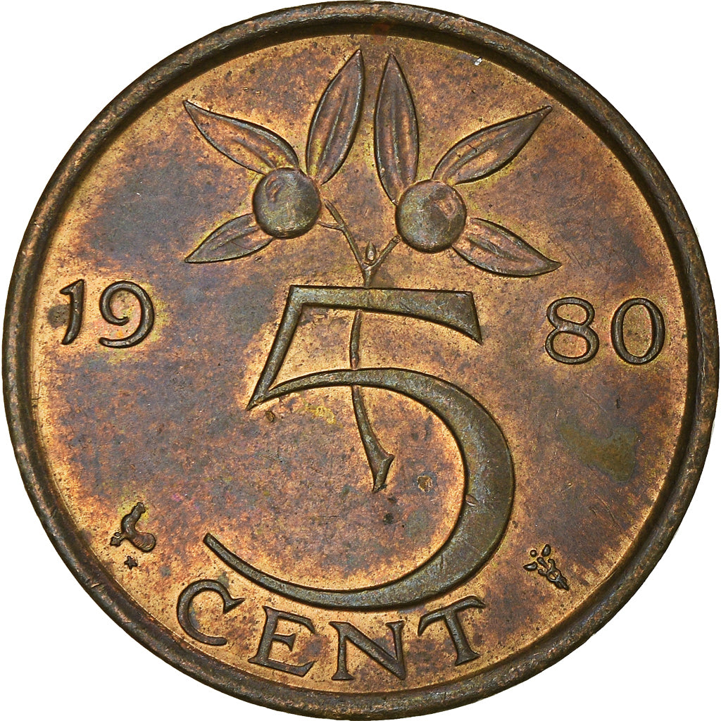 Münze, Niederlande, 5 Cents, 1980