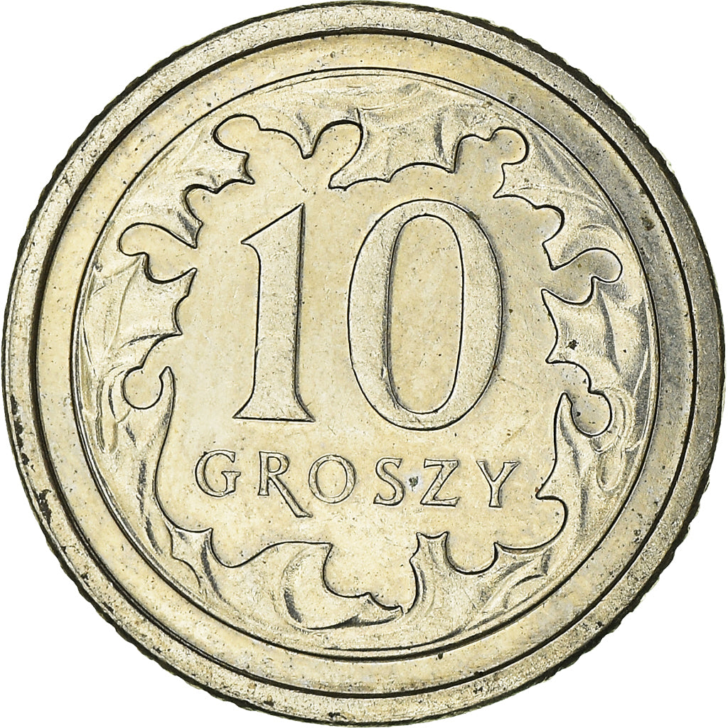 Moneta, Polonia, 10 Groszy, 2013