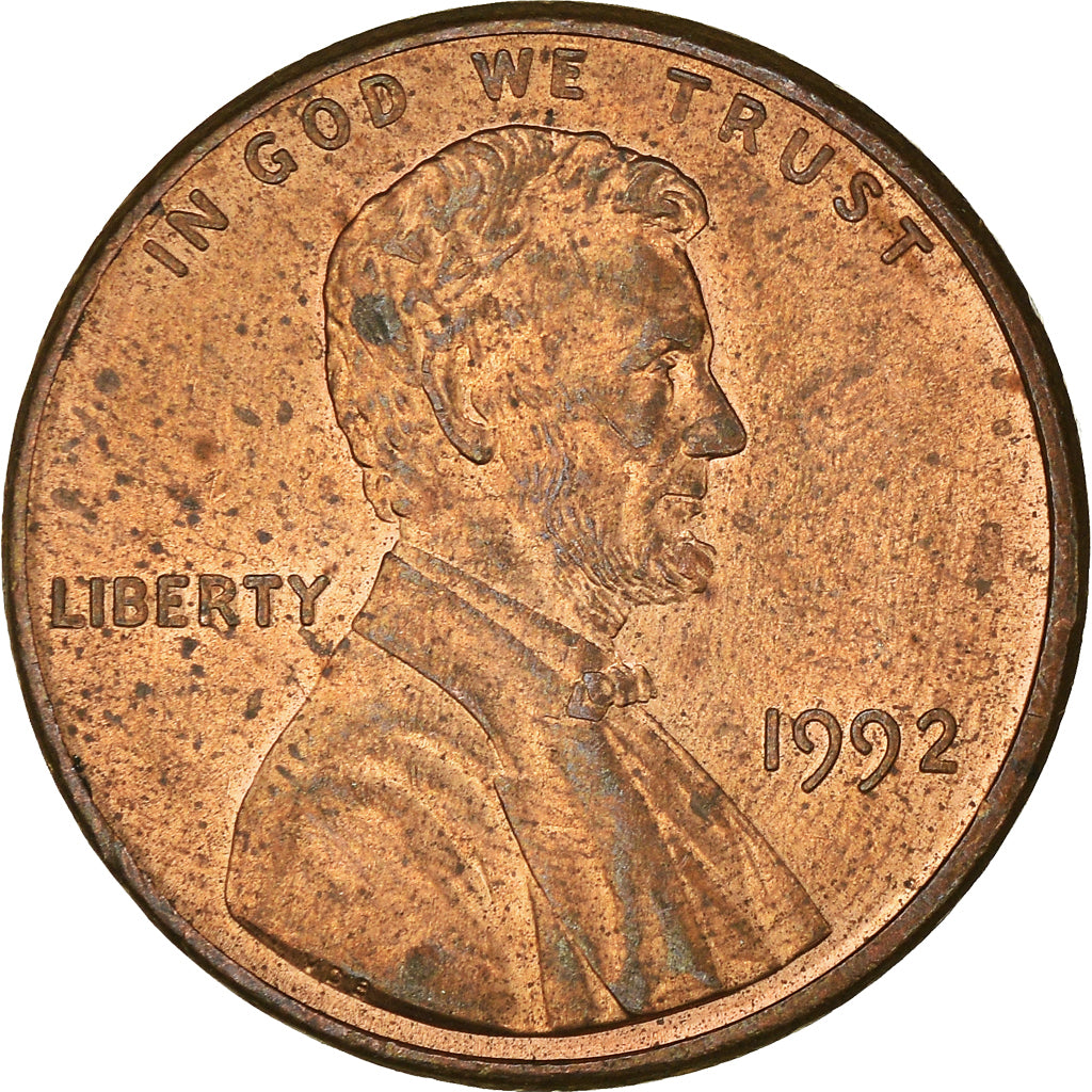 Monnaie, États-Unis, Cent, 1992