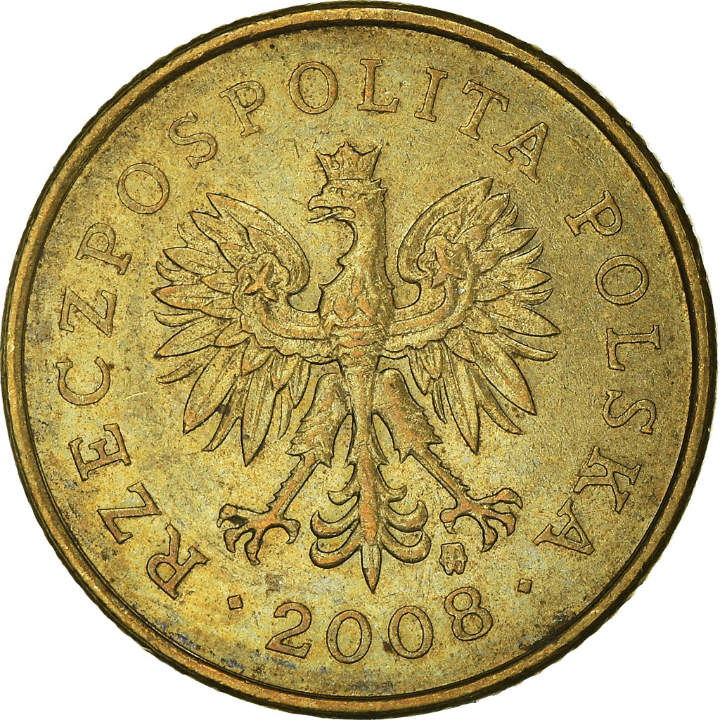 Moneta, Polonia, 5 Groszy, 2008