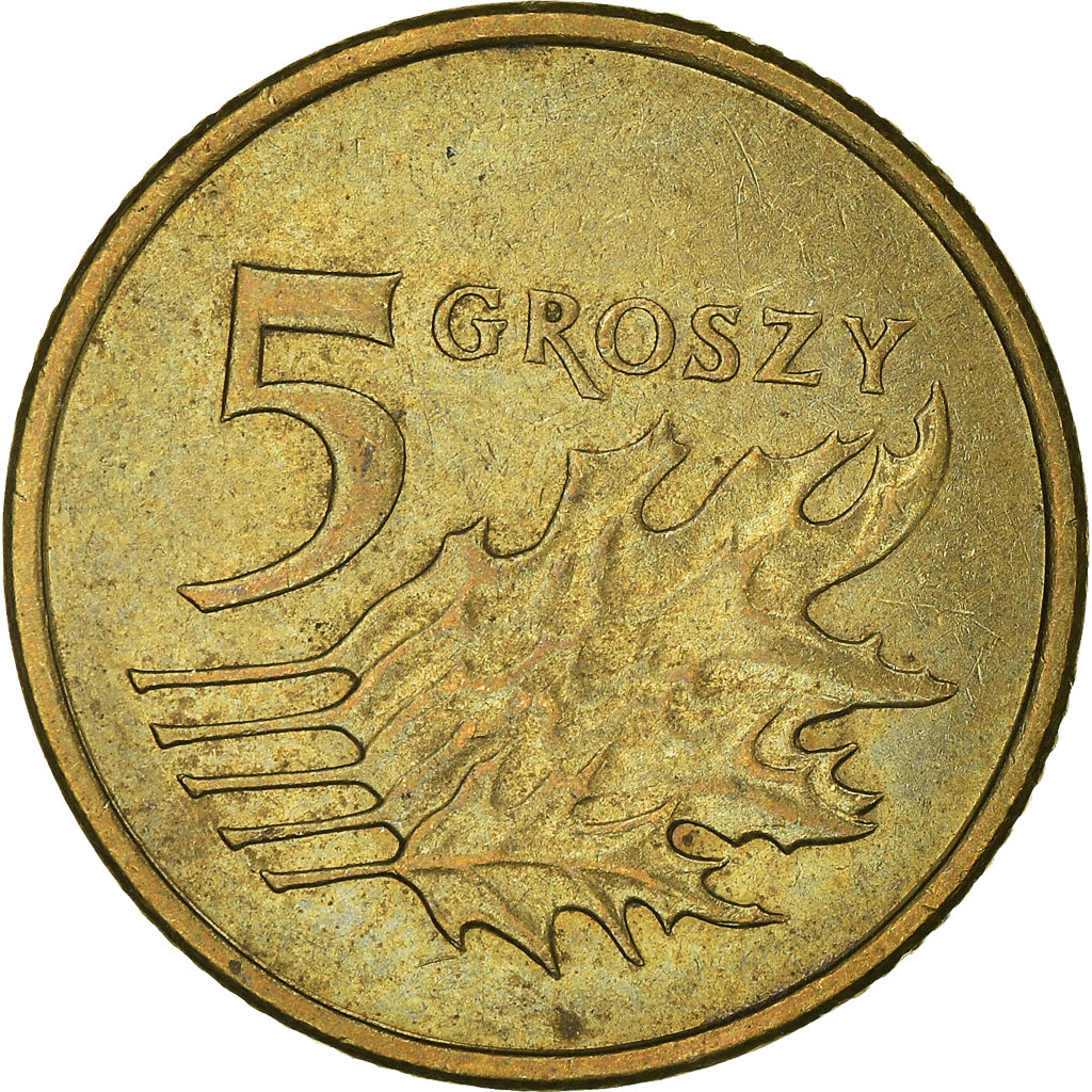 Moneta, Polonia, 5 Groszy, 2008