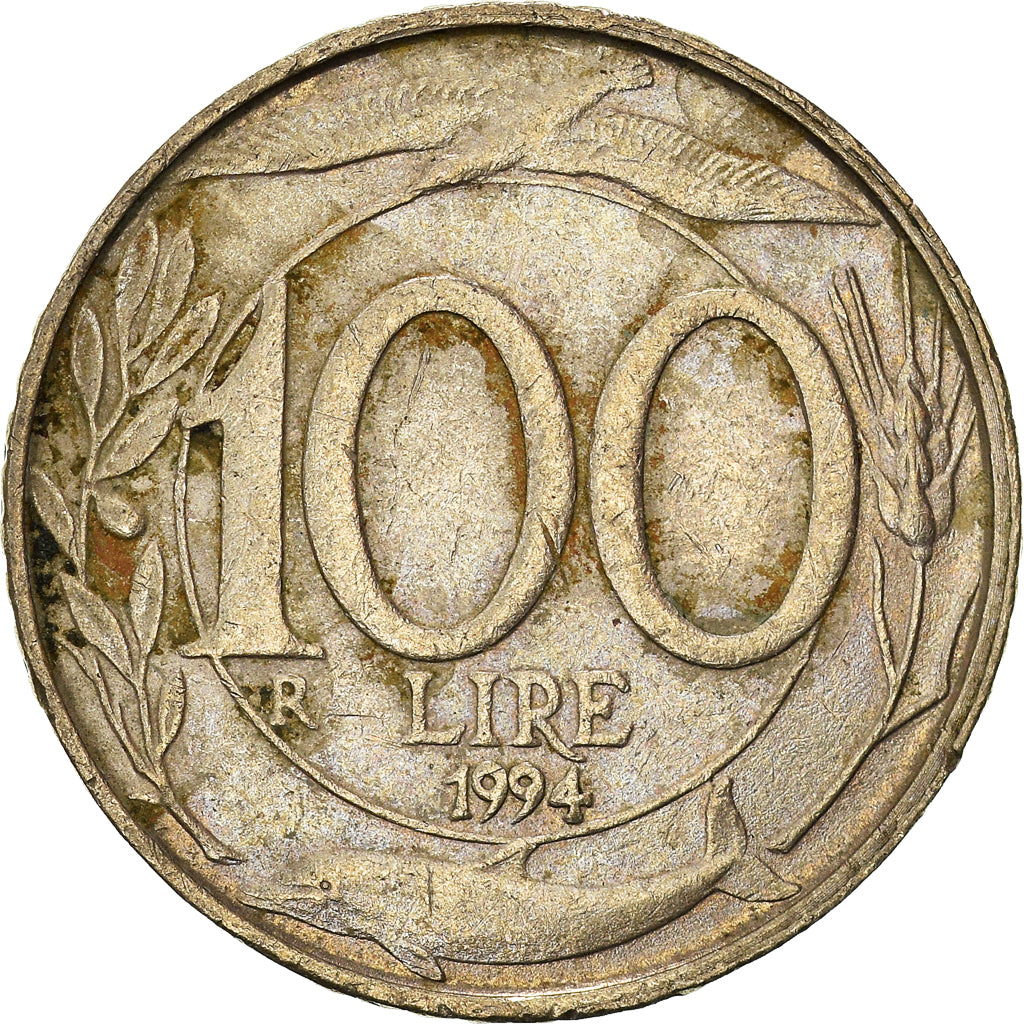 Moneda, Italia, 100 Lire, 1994