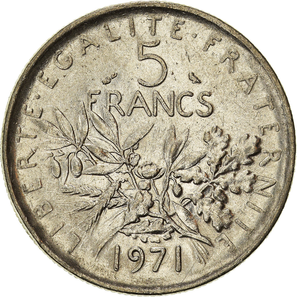 Coin, France, 5 Francs, 1971