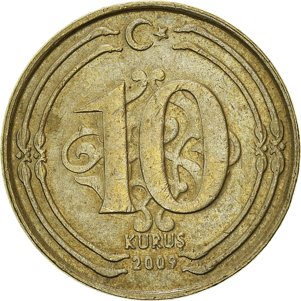 Moneta, Turchia, 10 Kurus, 2009