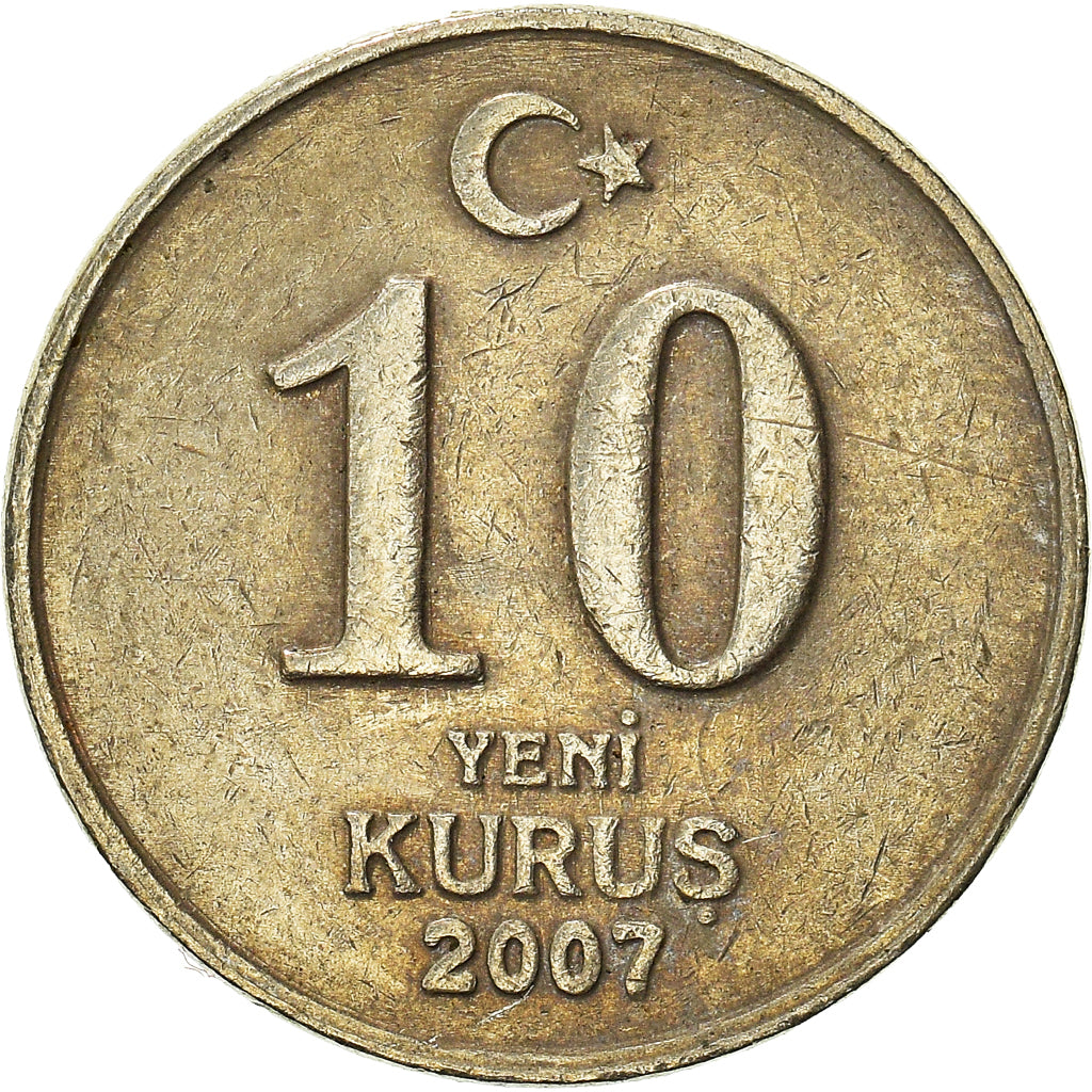 Moneta, Turchia, 10 New Kurus, 2007