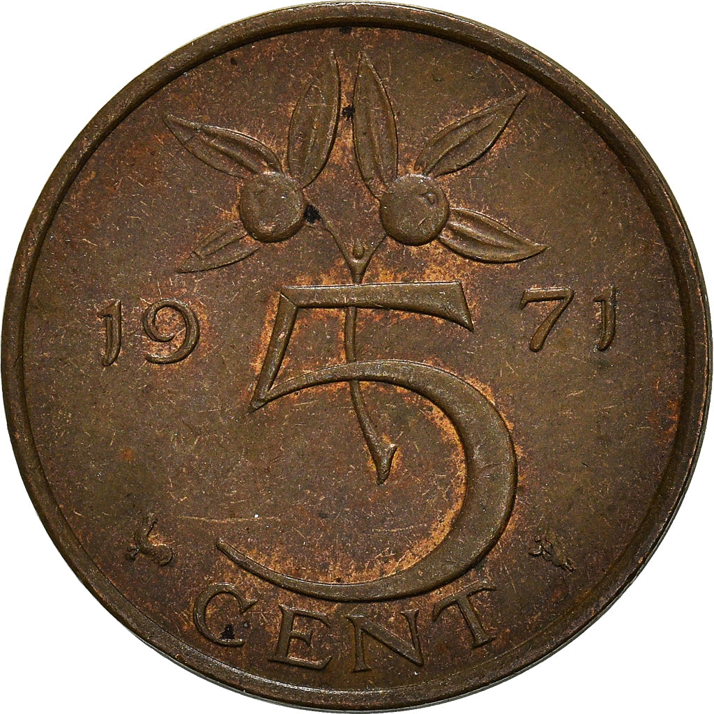 Munten, Nederland, 5 Cents, 1971