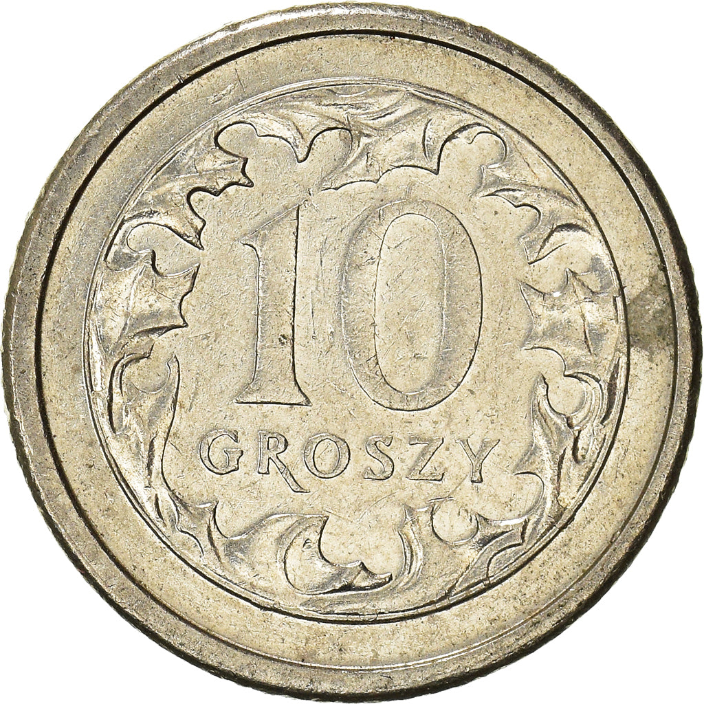 Moneta, Polska, 10 Groszy, 2008