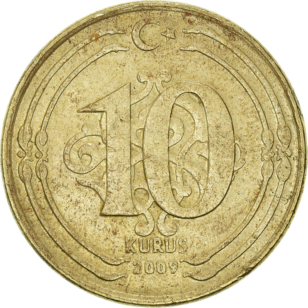 Moneta, Turchia, 10 Kurus, 2009