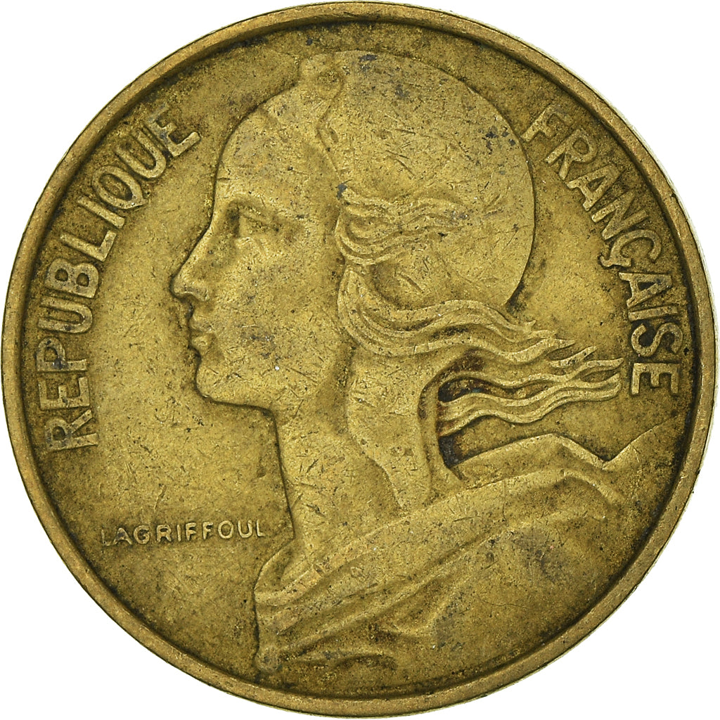 Moneta, Francja, 10 Centimes, 1964
