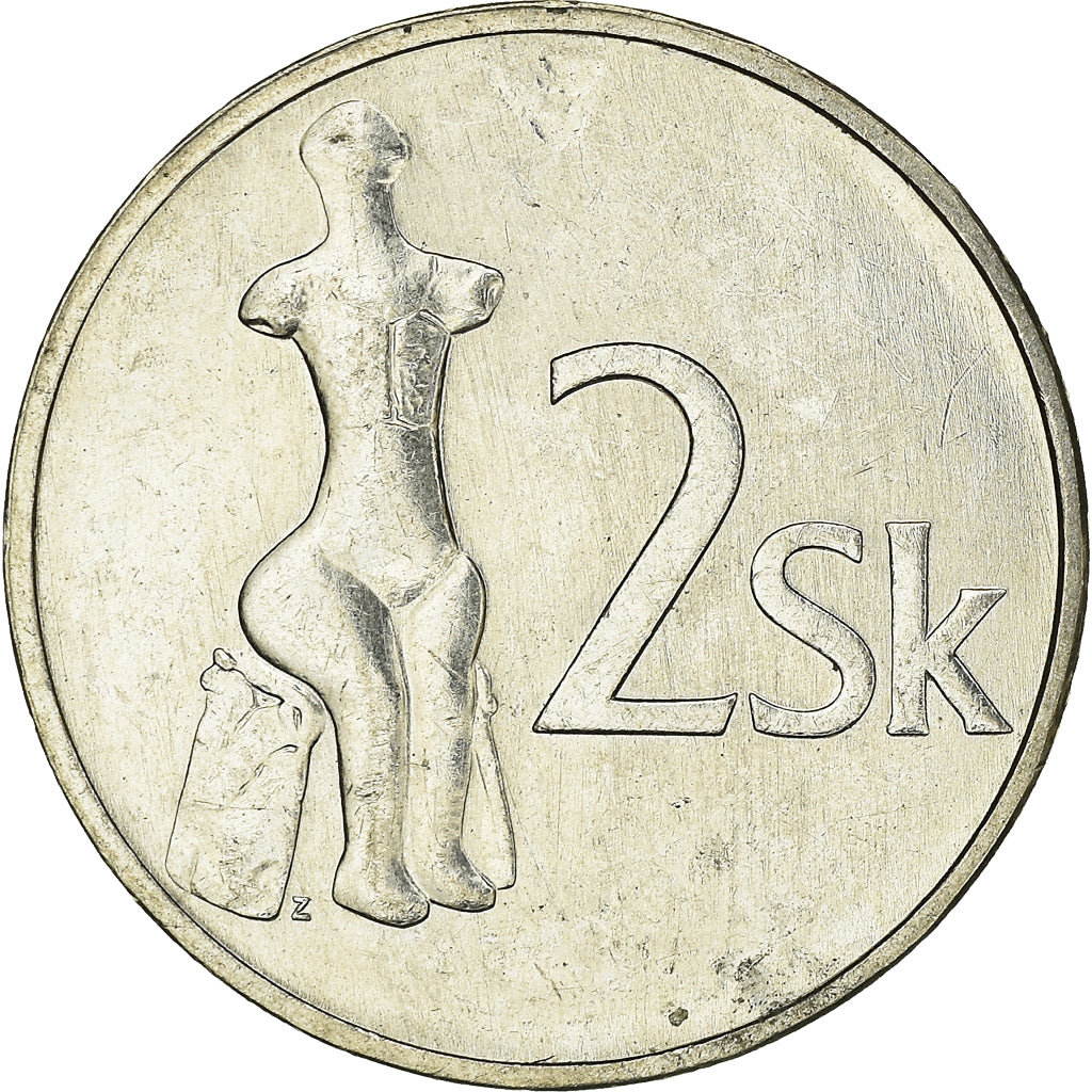 Münze, Slowakei, 2 Koruna, 1993