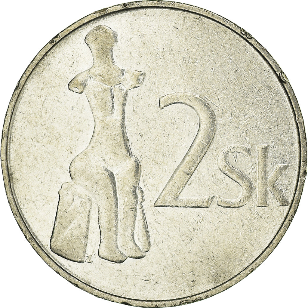 Münze, Slowakei, 2 Koruna, 1993