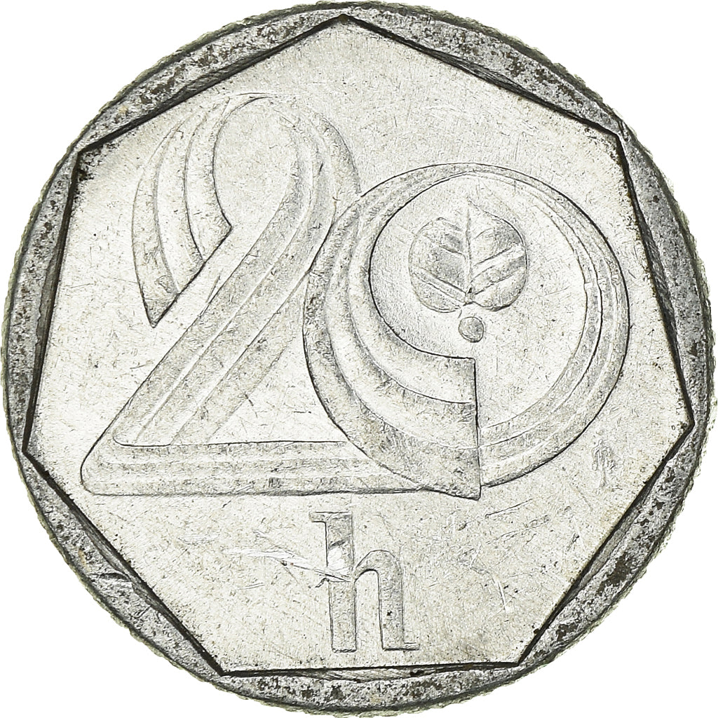 Münze, Tschechische Republik, 20 Haleru, 1994