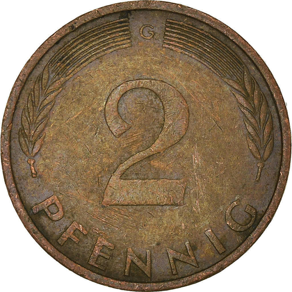 Moneda, ALEMANIA - REPÚBLICA FEDERAL, 2 Pfennig, 1972
