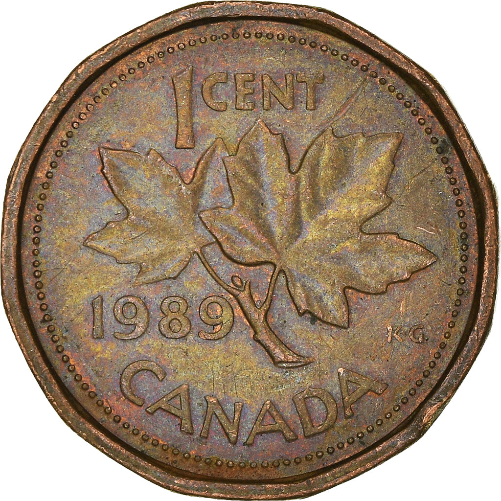 Moneta, Canada, Cent, 1989