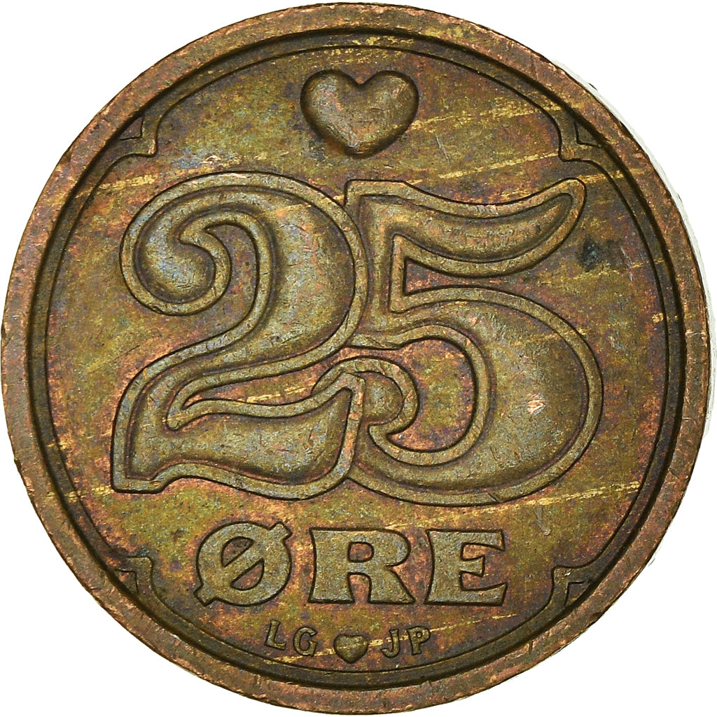 Munten, Denemarken, 25 Öre, 1995