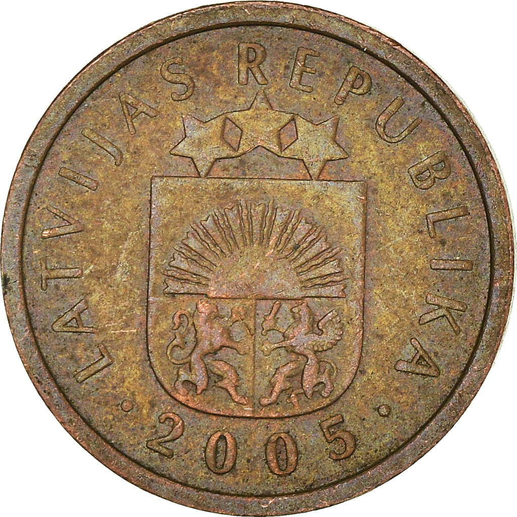 Monnaie, Lettonie, Santims, 2005