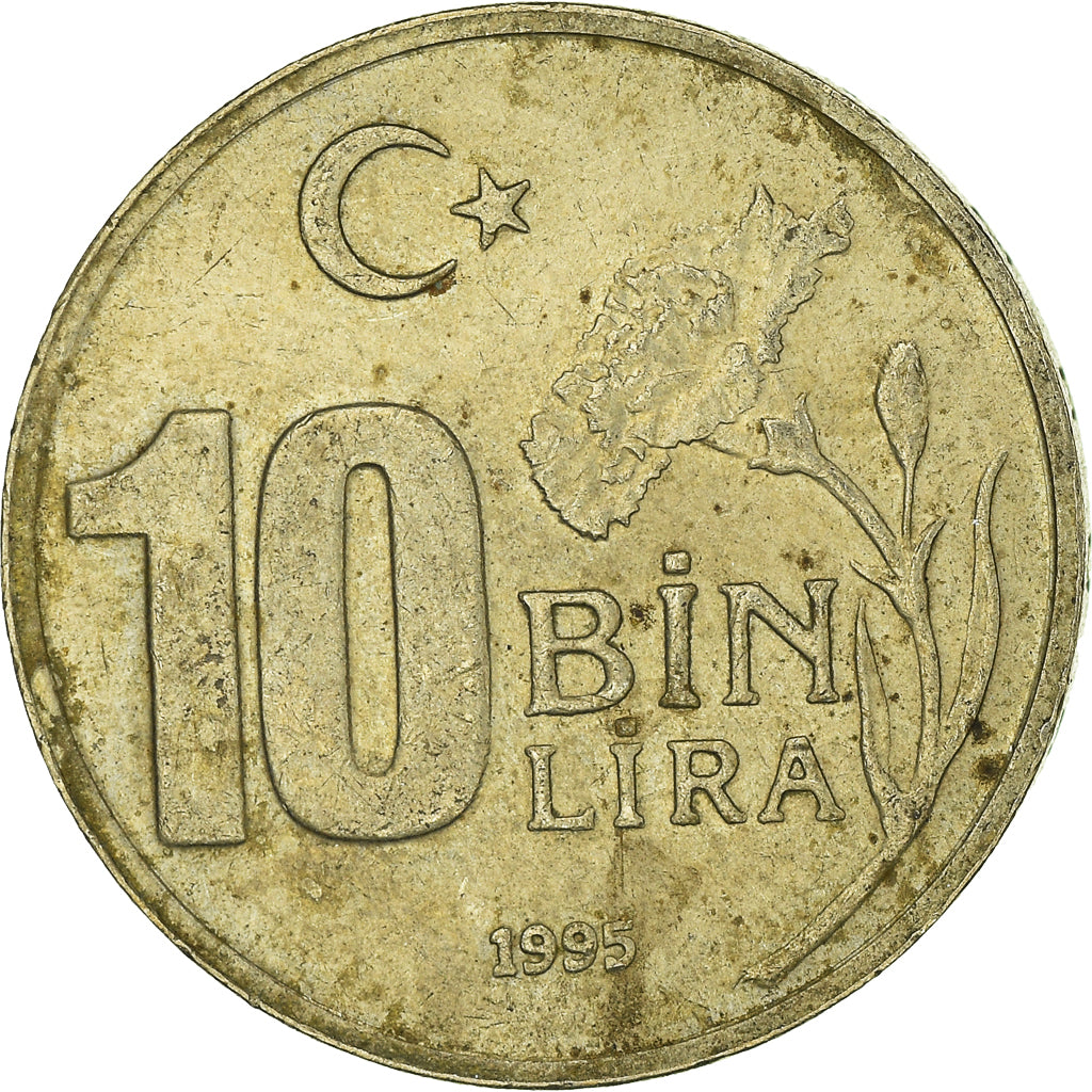 Moneta, Turchia, 10000 Lira, 10 Bin Lira, 1995