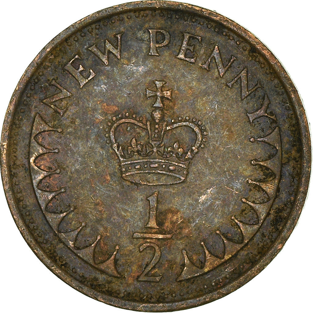 Monnaie, Grande-Bretagne, 1/2 New Penny, 1979
