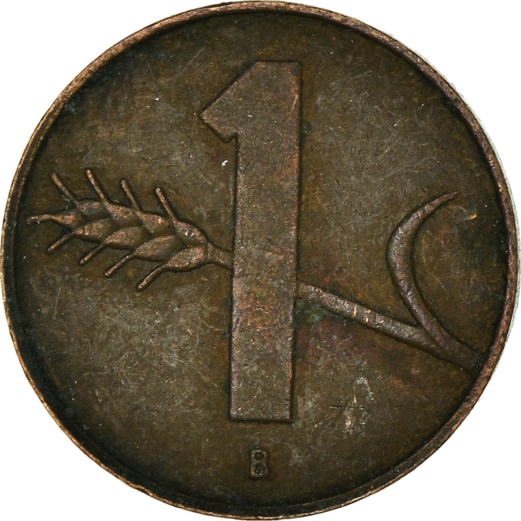 Moeda, Suíça, Rappen, 1958