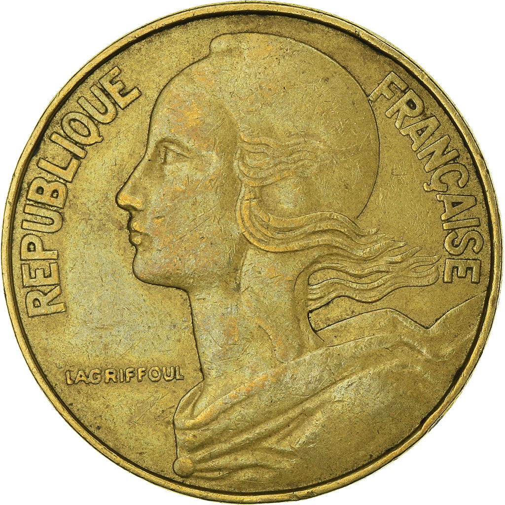Moeda, França, 20 Centimes, 1973