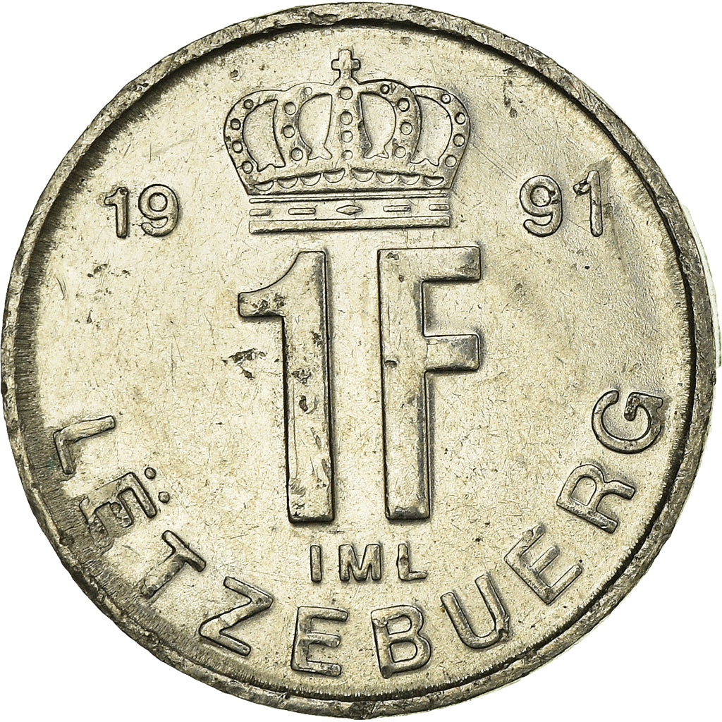 Coin, Luxembourg, Franc, 1991