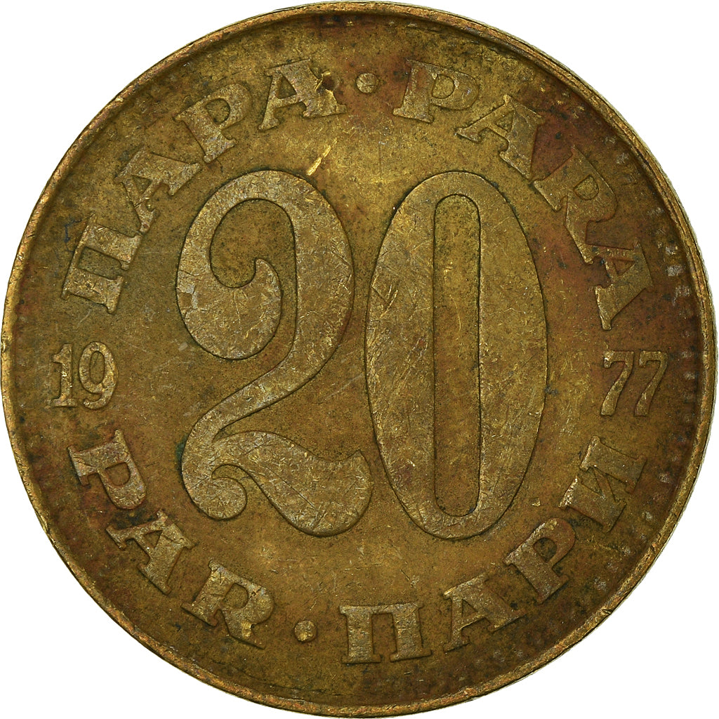 Münze, Jugoslawien, 20 Para, 1977