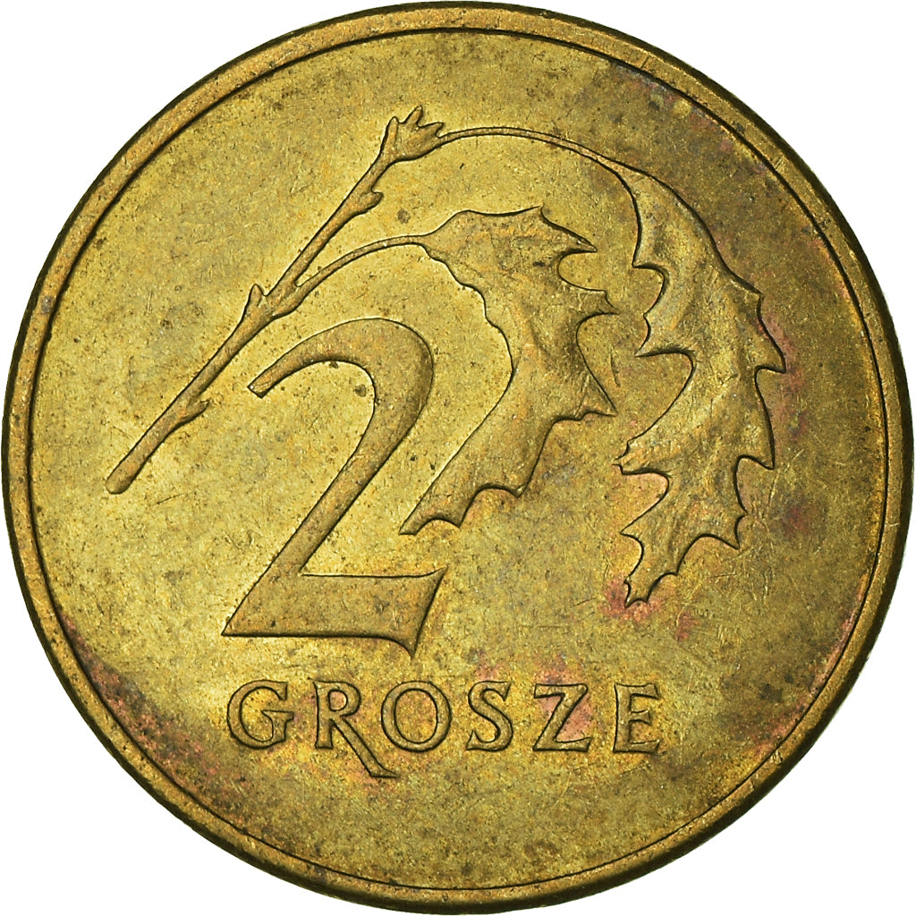 Moneta, Polonia, 2 Grosze, 2010