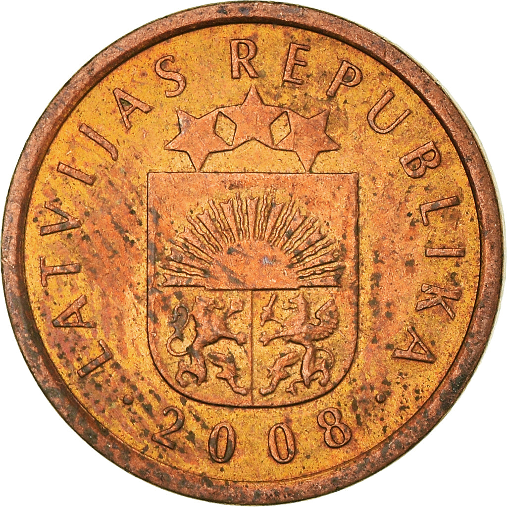 Coin, Latvia, Santims, 2008