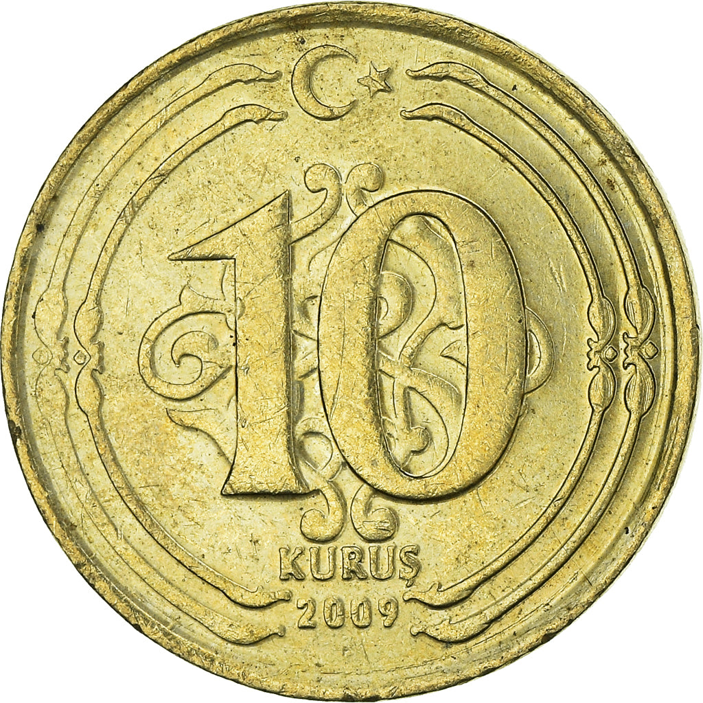 Moneta, Turchia, 10 Kurus, 2009