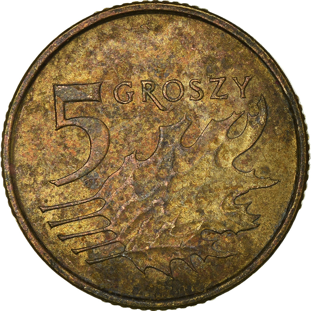 Moeda, Polónia, 5 Groszy, 2012