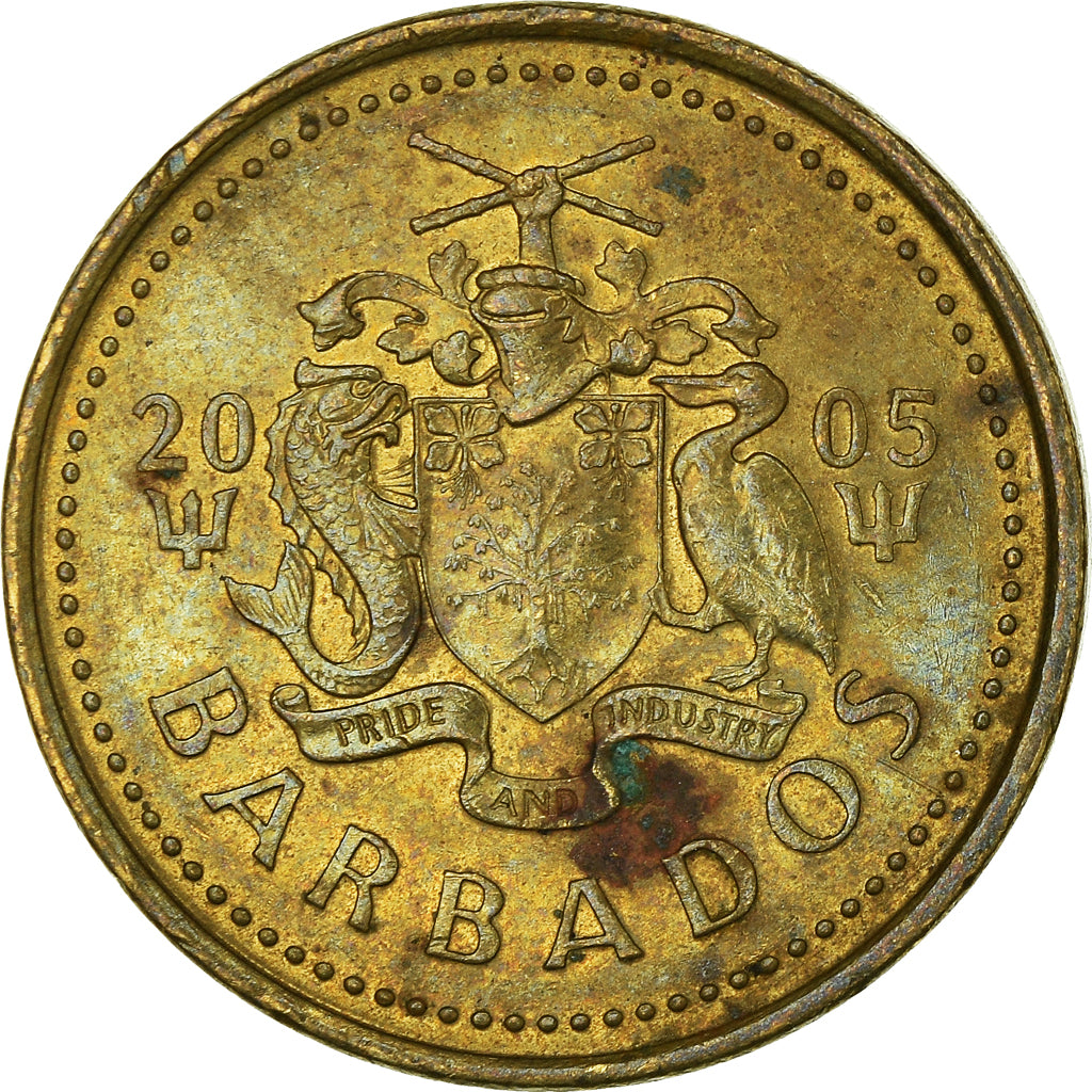 Munten, Barbados, 5 Cents, 2005