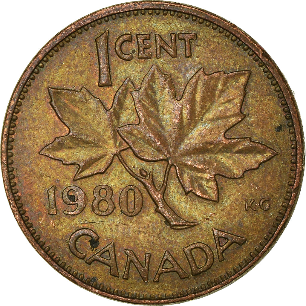 Coin, Canada, Cent, 1980