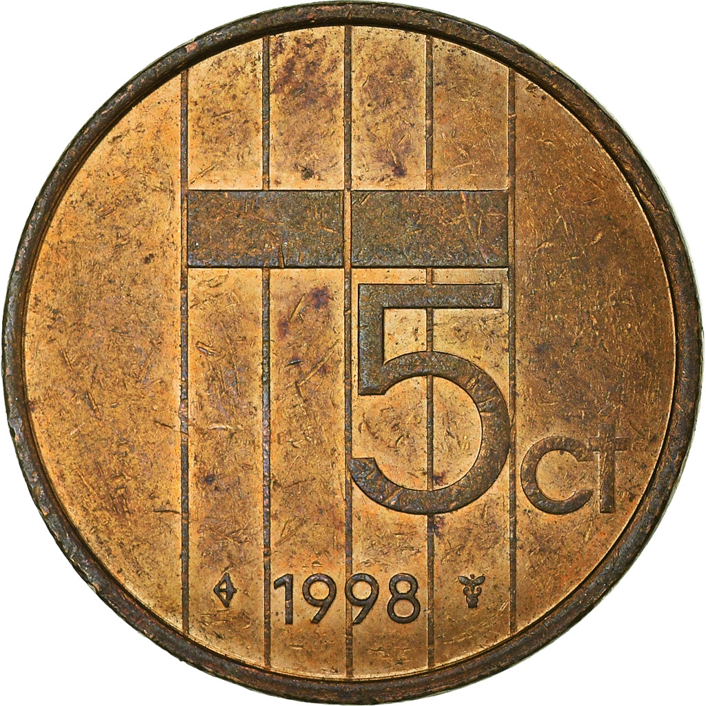 Moneta, Paesi Bassi, 5 Cents, 1998