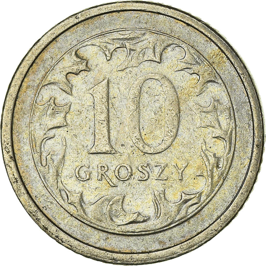 Moneta, Polonia, 10 Groszy, 1991