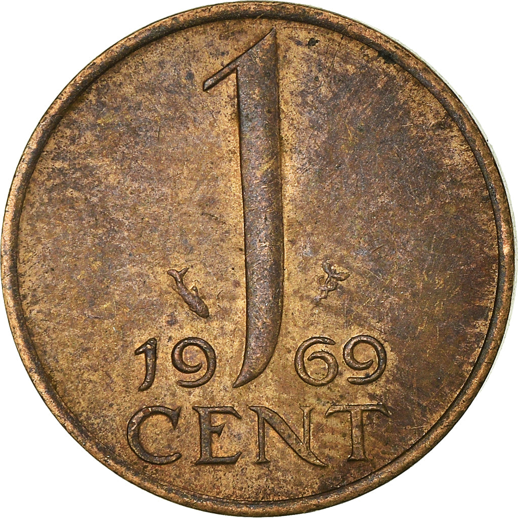Münze, Niederlande, Cent, 1969
