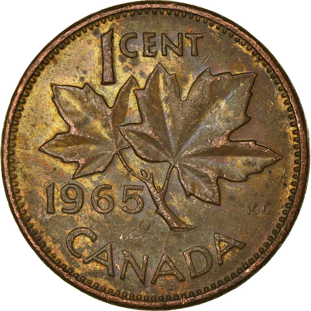 Moneta, Canada, Cent, 1965