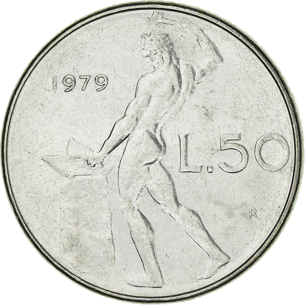 Coin, Italy, 50 Lire, 1979