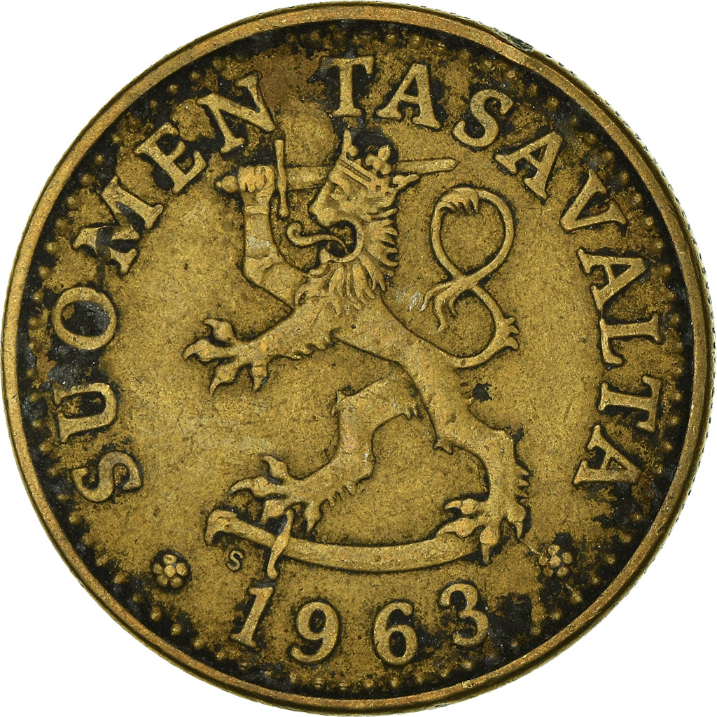 Moeda, Finlândia, 20 Pennia, 1963