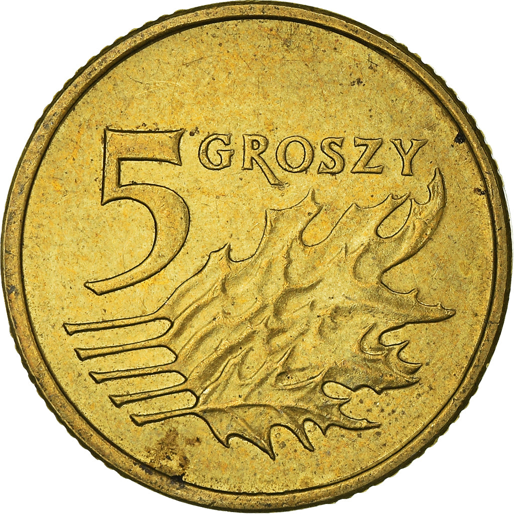 Moneta, Polonia, 5 Groszy, 2011
