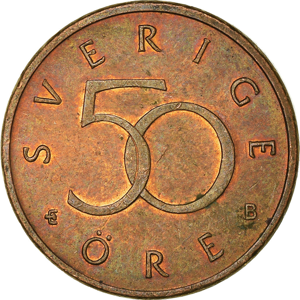 Monnaie, Suède, 50 Öre, 2002