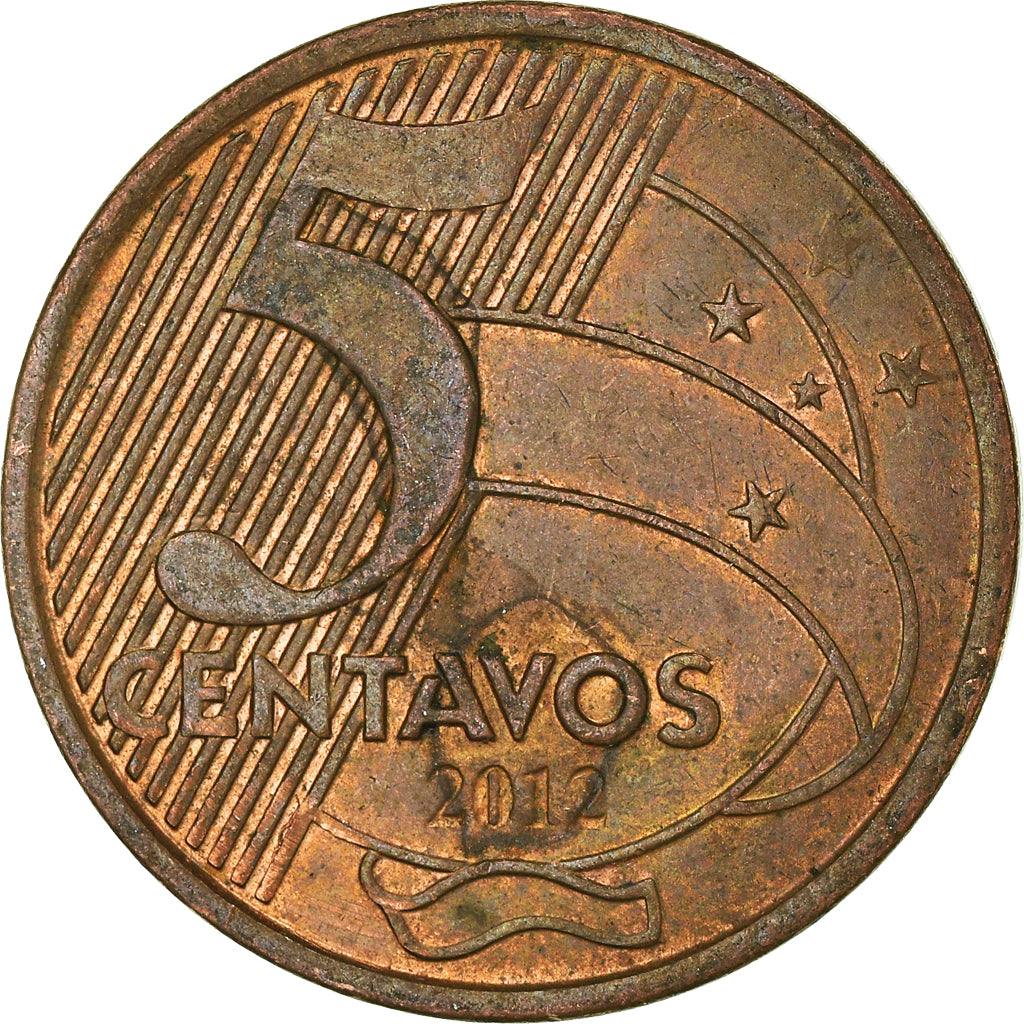 Münze, Brasilien, 5 Centavos, 2012
